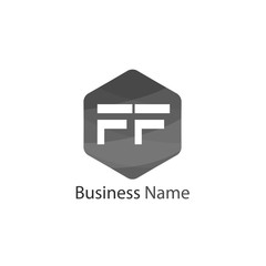 Initial Letter FF Logo Template Design
