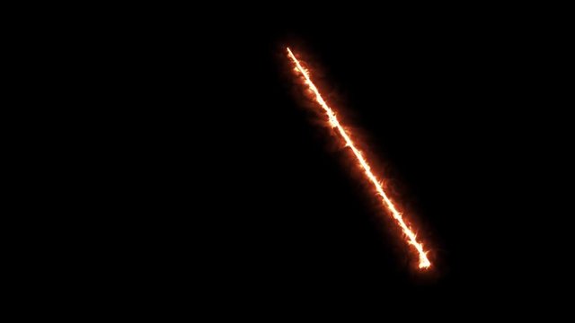 4k Fire Triangle Stroke Animation/
Animation of a slow motion shining burning triangle shape stroke with flame