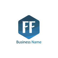 Initial Letter FF Logo Template Design