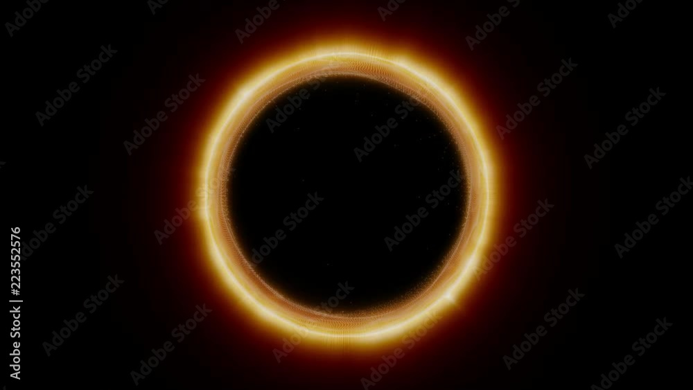 Poster circle plasma shape moving particle form motion background