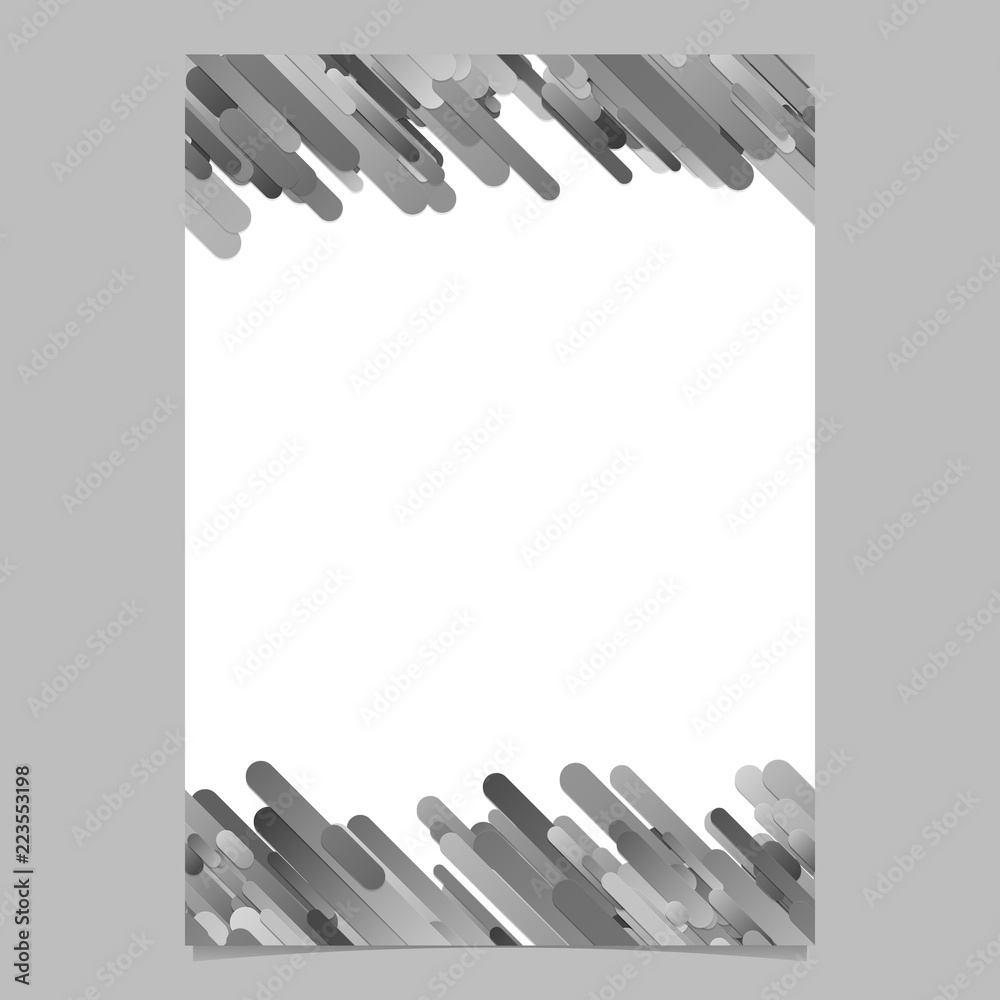 Poster Modern gradient diagonal rounded stripe pattern poster background template design
