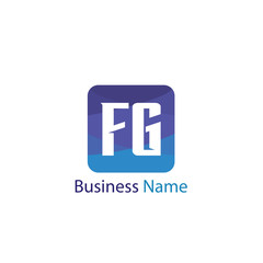Initial Letter FG Logo Template Design