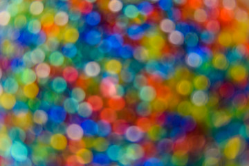 Blurred and abstract multicolored pattern. Bokeh background