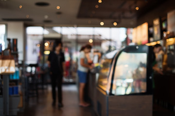 defocused coffee cafe room. closed space
