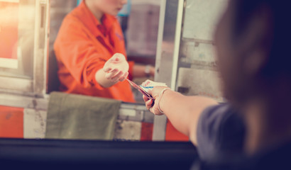 Driver pay for the expressway