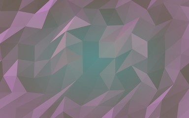 Abstract triangle geometrical purple background. Geometric origami style with gradient. 3D illustration
