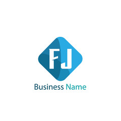 Initial Letter FJ Logo Template Design