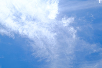 clouds in the blue sky background.