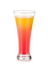 Tequila sunrise cocktail