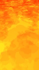 Abstract Fire Background with Flames. Wall of Fire. Glare on the water. 3D illustration