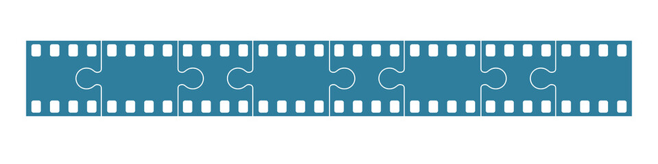 film stock as jigsaw