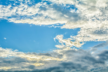 Blue sky and clouds