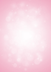 Obraz premium Różowe promienie błyszczące światła z eleganckim pokazem bokeh na scenie streszczenie tło. Pył iskry tło.