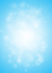 Blue sparkle rays lights with bokeh elegant show on stage abstract background. Dust sparks background.