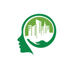 think building logo vector