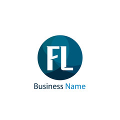 Initial Letter FL Logo Template Design