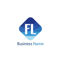 Initial Letter FL Logo Template Design