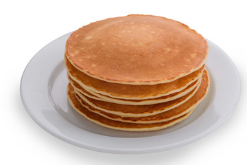 Isolated plate with thick pancakes