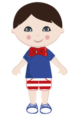 Patriotic boy