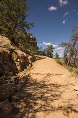 Hiking the canyon trail