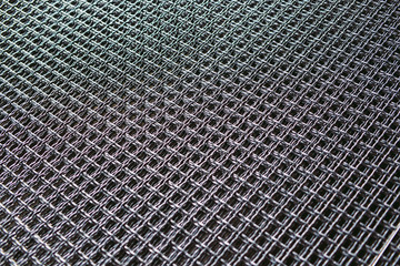 Metal grid. Heavy industry production. Metal rolling plant