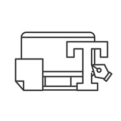 graphic design type tool fountain pen paper