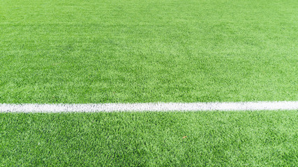green grass lawn in soccer or football stadium
