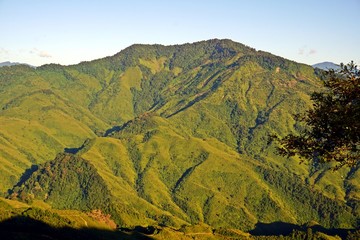 lush hills of Nagaland, tribal area, Northeast India