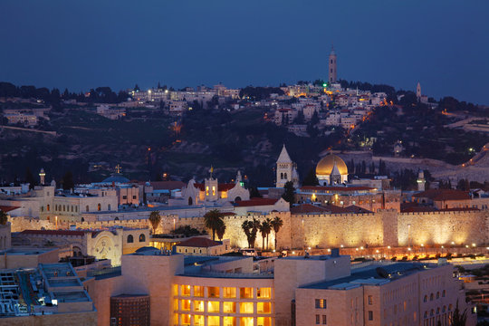 Jerusalem Old City at Night, Israel