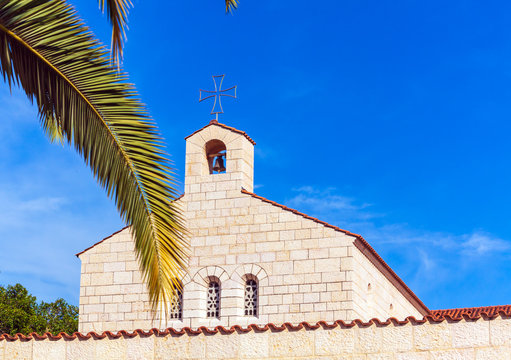 Church of Multiplication Facade in Tabgha