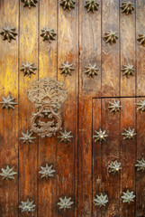 Old wooden door in Cartagena Colombia