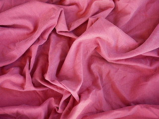 Red silk fabric background