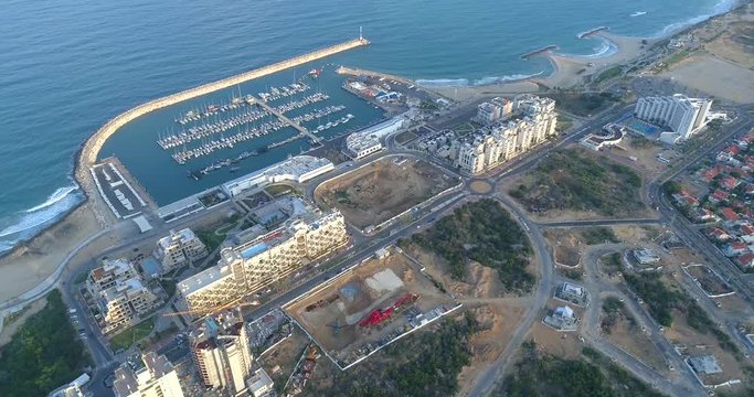ISRAEL ASHKELON BEACH STILL CARS ON ROAD 3