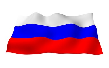 Waving flag of Brazil. Ordem e Progresso. Order and progress. Rio de Janeiro. South America. State symbol. 3D illustration