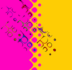 Abstract divided multicolored pattern. Dotted comic background.