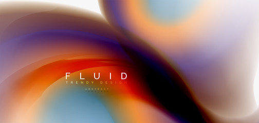 Mixing liquid color flow abstract background. Trendy abstract layout template for business or technology presentation, internet poster or web brochure cover, wallpaper