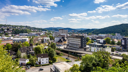 Fototapeta na wymiar Panorama Siegen-Weidenau-Giersberg