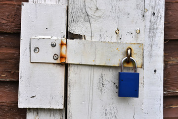 Old Padlock Close Up