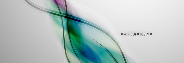 Smooth blur wave background