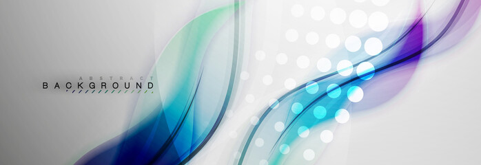 Smooth blur wave background