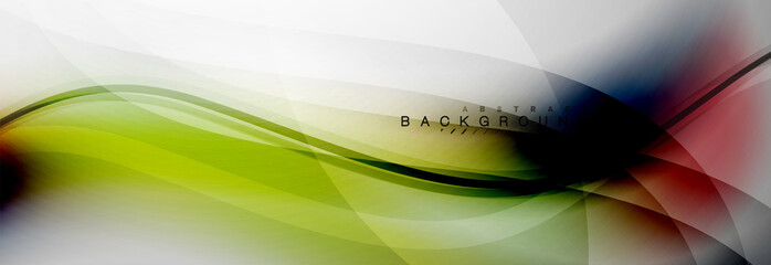 Smooth flowing wave motion concept background