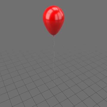 Red balloon with a string