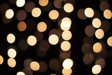 Christmas situation with an easy garland out of focus, structure of a background.