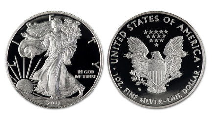 Silver Eagle Dollar.