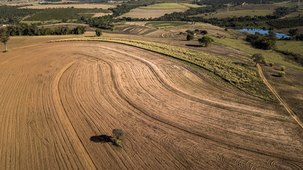 terra arada fazenda agro