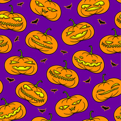Halloween pumkins pattern