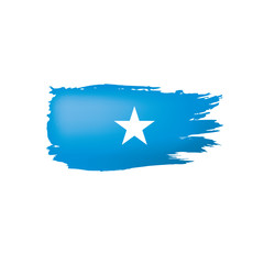 Somalia flag, vector illustration on a white background.