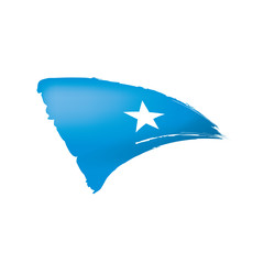 Somalia flag, vector illustration on a white background.