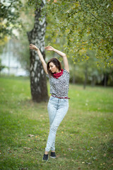 Street photo shoot.Photo Shoot Moscow.Izmailovo Park.Autumn photography with a young girl.