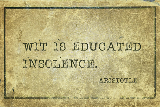 wit is Aristotle